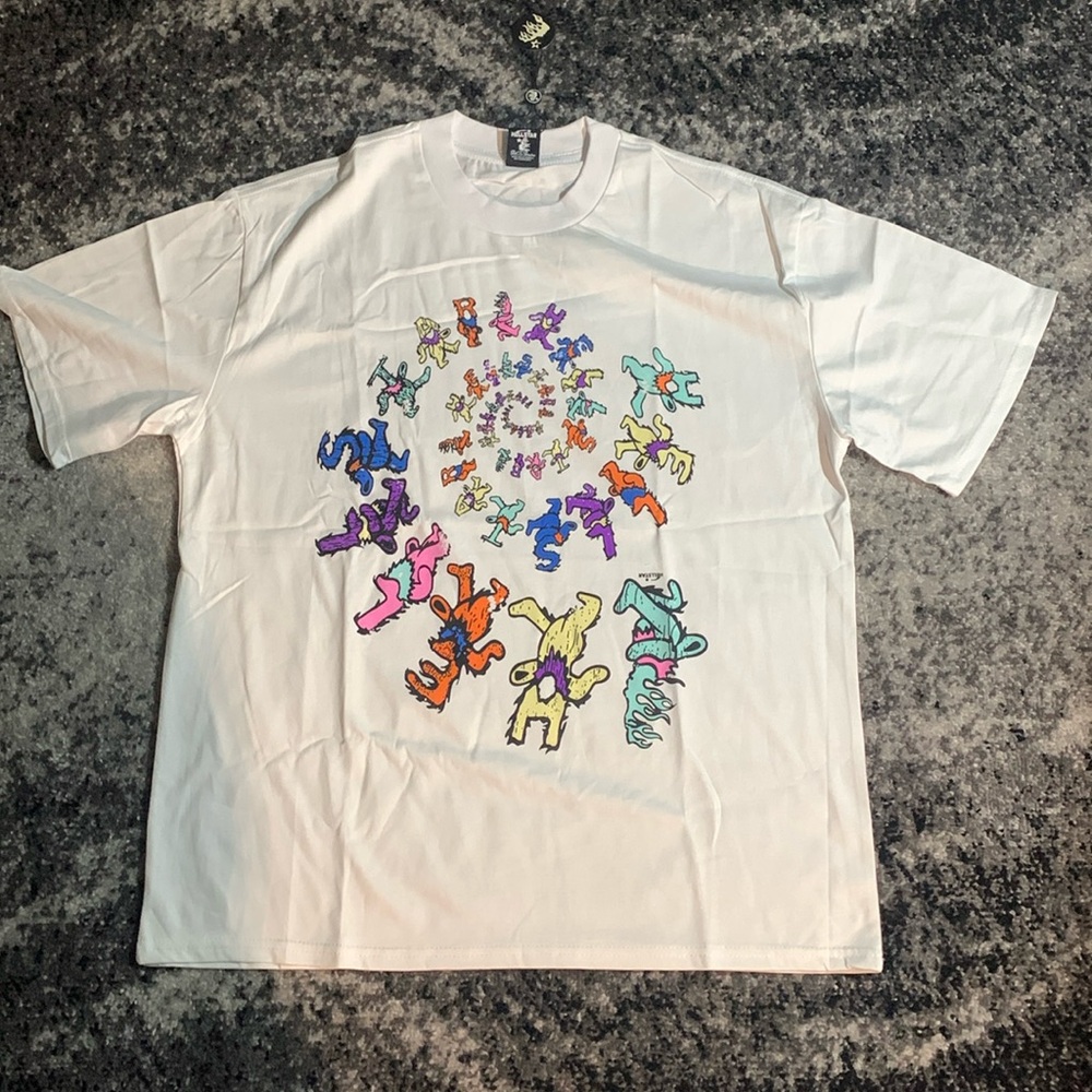 Hellstar Dancing Bears Logo T-Shirt White Men’s Size Large